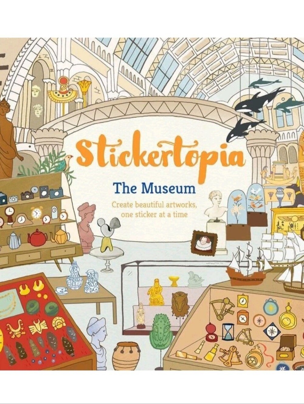 Stickertopia The Museum Sticker Book Rare Out of Print - NEW